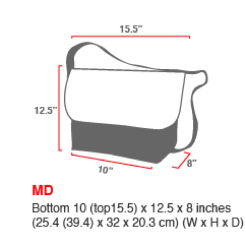 Manhattan portage vintage messenger bag - medium - Picture 8 of 8